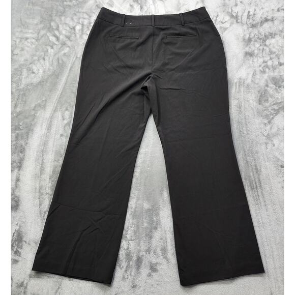 Worthington Pants Women 18 Black High Rise Wide Flare Leg Trouser Stretch Office - Picture 2 of 11